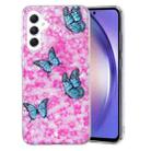 For Samsung Galaxy A54 5G IMD Shell Pattern TPU Phone Case(Colorful Butterfly) - 1