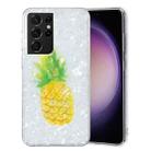 For Samsung Galaxy S21 Ultra 5G IMD Shell Pattern TPU Phone Case(Pineapple) - 1