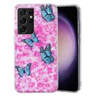 For Samsung Galaxy S21 Ultra 5G IMD Shell Pattern TPU Phone Case(Colorful Butterfly) - 1