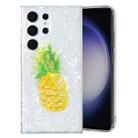 For Samsung Galaxy S22 Ultra 5G IMD Shell Pattern TPU Phone Case(Pineapple) - 1