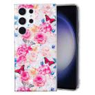 For Samsung Galaxy S22 Ultra 5G IMD Shell Pattern TPU Phone Case(Butterfly Flower) - 1