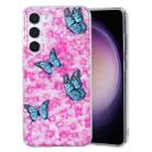 For Samsung Galaxy S23 5G IMD Shell Pattern TPU Phone Case(Colorful Butterfly) - 1