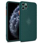 For iPhone 11 Pro Max All-inclusive Shockproof Breathable TPU Protective Case(Dark Green) - 1