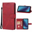 For DOOGEE V20 Pro Leather Phone Case(Red) - 1