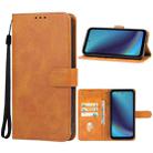 For DOOGEE V20 Pro Leather Phone Case(Brown) - 1