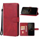 For DOOGEE S41T Leather Phone Case(Red) - 1