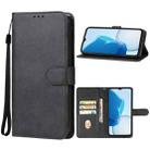 For DOOGEE N55 Leather Phone Case(Black) - 1