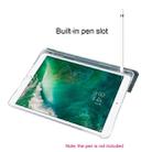 For iPad 9.7(2018)/(2017)/Air 2/Air 3-folding Electric Pressed Skin Texture Horizontal Flip Shockproof Transparent TPU + PU Leather Case with Holder & Pen Slot & Sleep / Wake-up Function(Deep Green) - 7