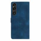 For Sony Xperia 1 VI Flower Butterfly Embossing Pattern Leather Phone Case(Blue) - 3