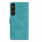 For Sony Xperia 1 VI Flower Butterfly Embossing Pattern Leather Phone Case(Sky Blue) - 3