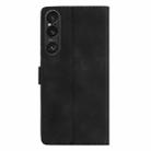 For Sony Xperia 1 VI Flower Butterfly Embossing Pattern Leather Phone Case(Black) - 3