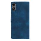 For Sony Xperia 10 VI Flower Butterfly Embossing Pattern Leather Phone Case(Blue) - 3