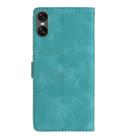 For Sony Xperia 10 VI Flower Butterfly Embossing Pattern Leather Phone Case(Sky Blue) - 3