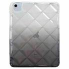 For iPad mini 6 Gradient Diamond Plaid TPU Tablet Case(Gradient Black) - 1