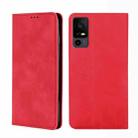 For TCL 40 XE 5G / 40X 5G T601D Skin Feel Magnetic Leather Phone Case(Red) - 1