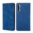 For TCL 20s / 20 5G / 20L / 20L+ Skin Feel Magnetic Leather Phone Case(Blue) - 1
