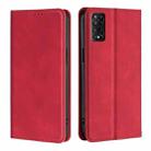 For TCL 50 5G Skin Feel Magnetic Leather Phone Case(Red) - 1