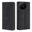 For TCL 50 XL Skin Feel Magnetic Leather Phone Case(Black) - 1