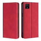 For TCL 502 Skin Feel Magnetic Leather Phone Case(Red) - 1