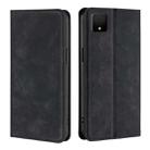 For TCL 502 Skin Feel Magnetic Leather Phone Case(Black) - 1