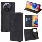 For TCL 60R 5G Skin Feel Magnetic Leather Phone Case(Black) - 1