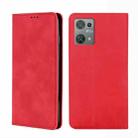 For Blackview Oscal C30 Skin Feel Magnetic Leather Phone Case(Red) - 1