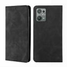 For Blackview Oscal C30 Skin Feel Magnetic Leather Phone Case(Black) - 1