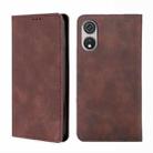 For CUBOT P60 Skin Feel Magnetic Leather Phone Case(Dark Brown) - 1