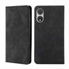 For CUBOT P60 Skin Feel Magnetic Leather Phone Case(Black) - 1