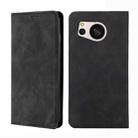 For Sharp Aquos Sense 8 Skin Feel Magnetic Leather Phone Case(Black) - 1