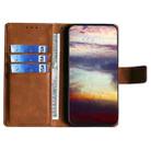 For Sharp Aquos R9 Skin Feel Magnetic Leather Phone Case(Light Brown) - 3