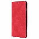 For Sharp Aquos R9 Skin Feel Magnetic Leather Phone Case(Red) - 2