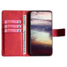 For Sharp Aquos R9 Skin Feel Magnetic Leather Phone Case(Red) - 3