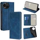 For Sharp Aquos R10 Skin Feel Magnetic Leather Phone Case(Blue) - 1