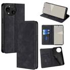 For Sharp Aquos R10 Skin Feel Magnetic Leather Phone Case(Black) - 1