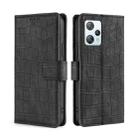 For Blackview A53 / A53 Pro Skin Feel Crocodile Magnetic Clasp Leather Phone Case(Black) - 1