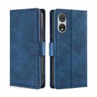 For CUBOT P60 Skin Feel Crocodile Magnetic Clasp Leather Phone Case(Blue) - 1