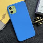 For iPhone 11 Shockproof Frosted TPU Protective Case(Light Blue) - 1