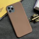 For iPhone 11 Pro Shockproof Frosted TPU Protective Case(Brown) - 1