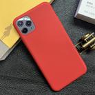 For iPhone 11 Pro Max Shockproof Frosted TPU Protective Case(Red) - 1