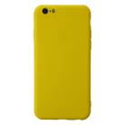For iPhone 6 Plus Shockproof Frosted TPU Protective Case(Yellow) - 1