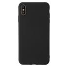 For iPhone XS Shockproof Frosted TPU Protective Case(Black) - 1