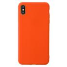 For iPhone XS Shockproof Frosted TPU Protective Case(Orange) - 1
