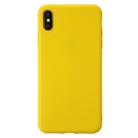 For iPhone XS Shockproof Frosted TPU Protective Case(Yellow) - 1