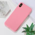 For iPhone XS Shockproof Frosted TPU Protective Case(Pink) - 5