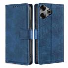 For Tecno Pova 6 Pro 5G Skin Feel Crocodile Magnetic Clasp Leather Phone Case(Blue) - 1