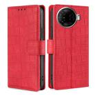 For Tecno Camon 30 Pro 5G Skin Feel Crocodile Magnetic Clasp Leather Phone Case(Red) - 1