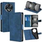 For Tecno Spark 30 4G Skin Feel Crocodile Magnetic Clasp Leather Phone Case(Blue) - 1