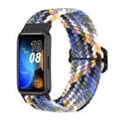 For Huawei Band 8 Nylon Braided Buckle Watch Band(Colorful Denim) - 1