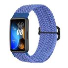 For Huawei Band 8 Nylon Braided Buckle Watch Band(Blue) - 1